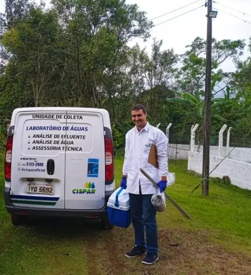 O Cispar realizar coleta agendada a da cada seis meses para obter uma melhor qualidade de água para o consumo humano