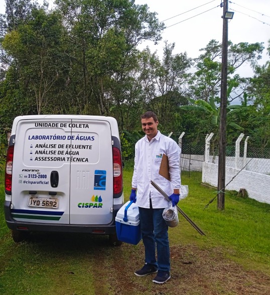O Cispar realizar coleta agendada a da cada seis meses para obter uma melhor qualidade de água para o consumo humano